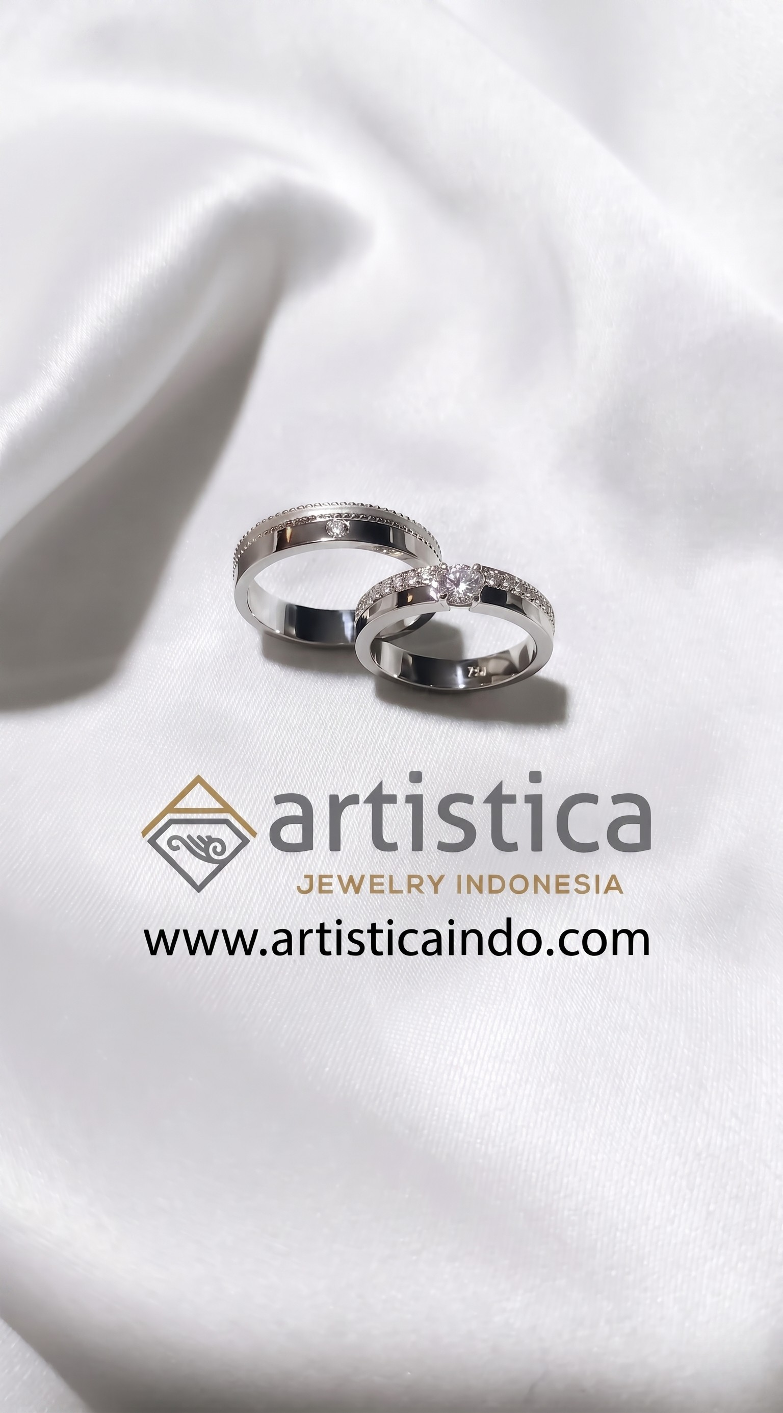 Wedding Ring 00021 — 925 Sterling Silver — View 3