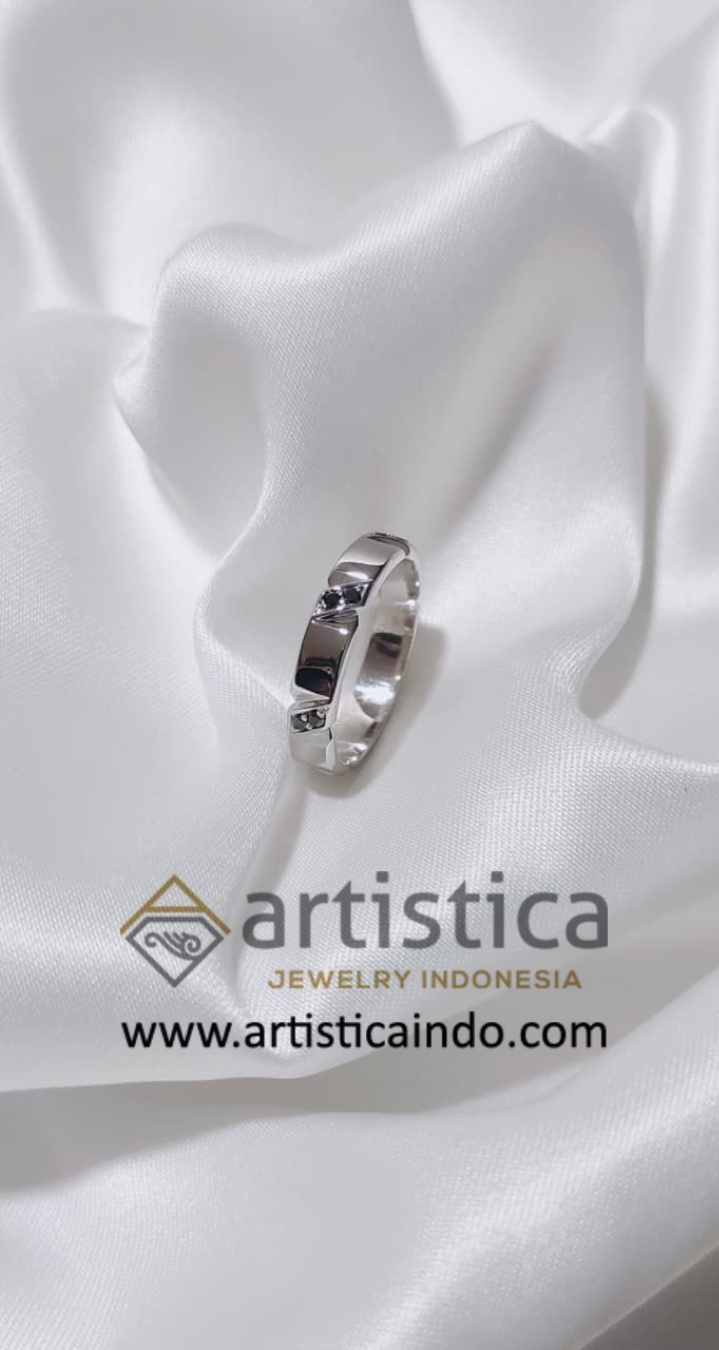 Wedding Ring 00023 — 925 Sterling Silver — View 2