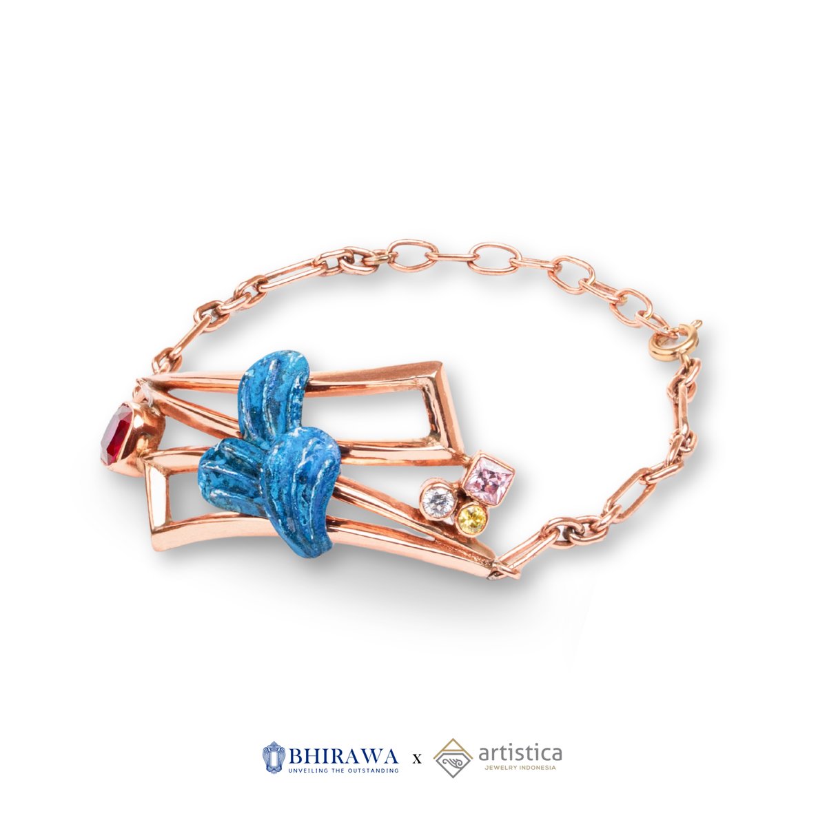 Puspavarna Bracelet 01 — Handcrafted 925 Sterling Silver Jewelry by Artistica