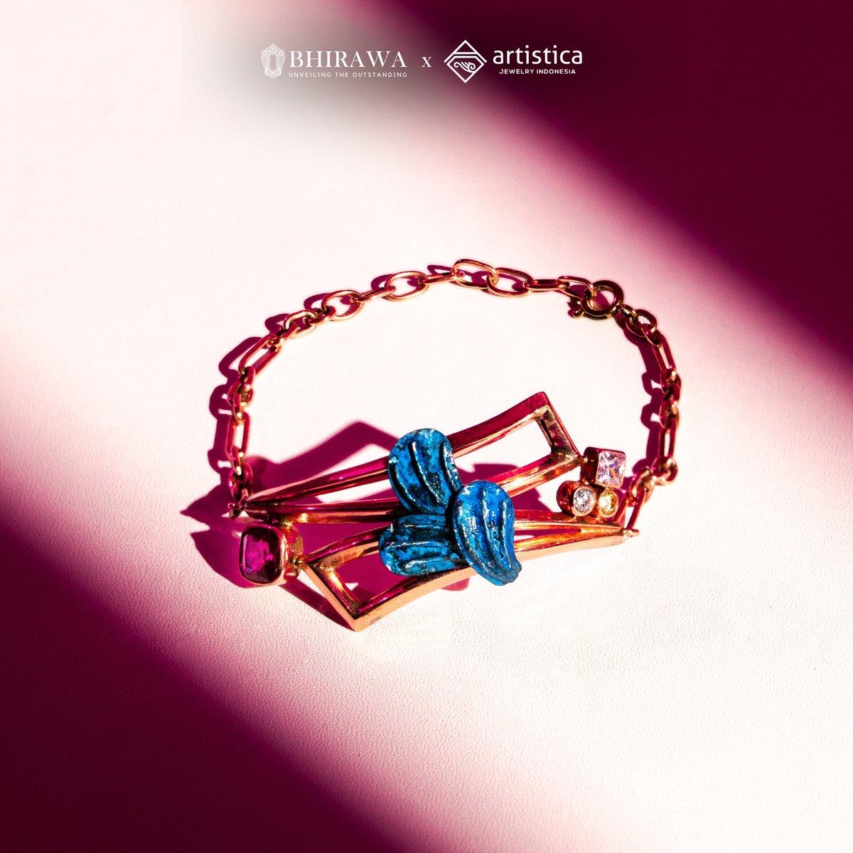 Puspavarna Bracelet 02 — Handcrafted 925 Sterling Silver Bracelet — Artistica Jewelry Surabaya