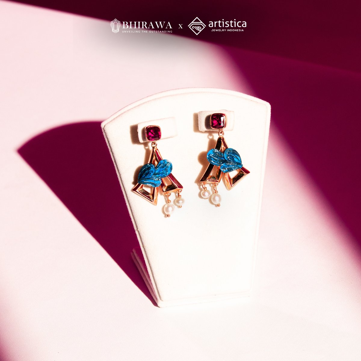 Puspavarna Earring 02 — Handcrafted 925 Sterling Silver Puspavarna — Artistica Jewelry Surabaya