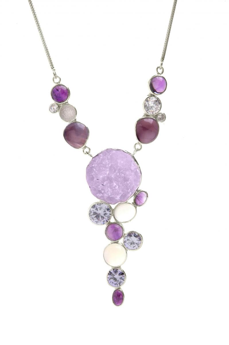 Purple Grape 2000-0520 — Handcrafted 925 Sterling Silver Jewelry by Artistica