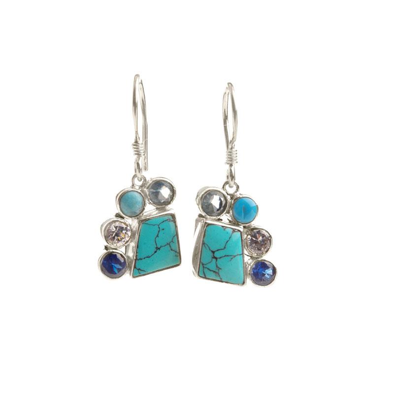 Blue Crystal 1000-0371 — Handcrafted 925 Sterling Silver Jewelry by Artistica