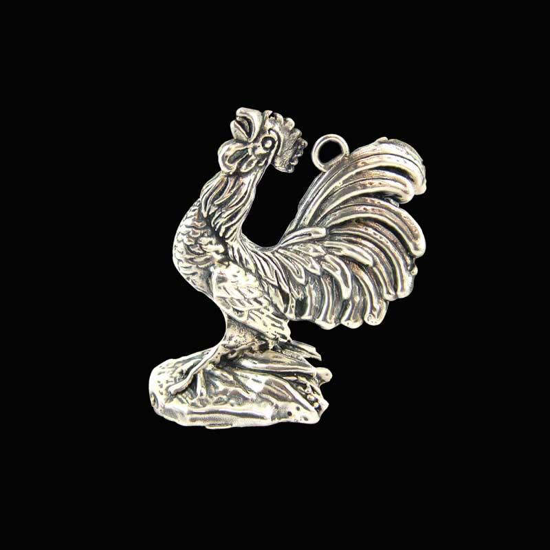 Artistic Pendant Cock — Handcrafted 925 Sterling Silver Jewelry by Artistica