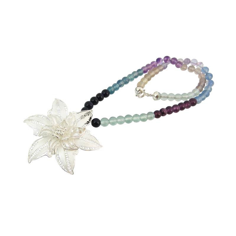Genuine Flourite 2000-1884 — Handcrafted 925 Sterling Silver Silver — Artistica Jewelry Surabaya