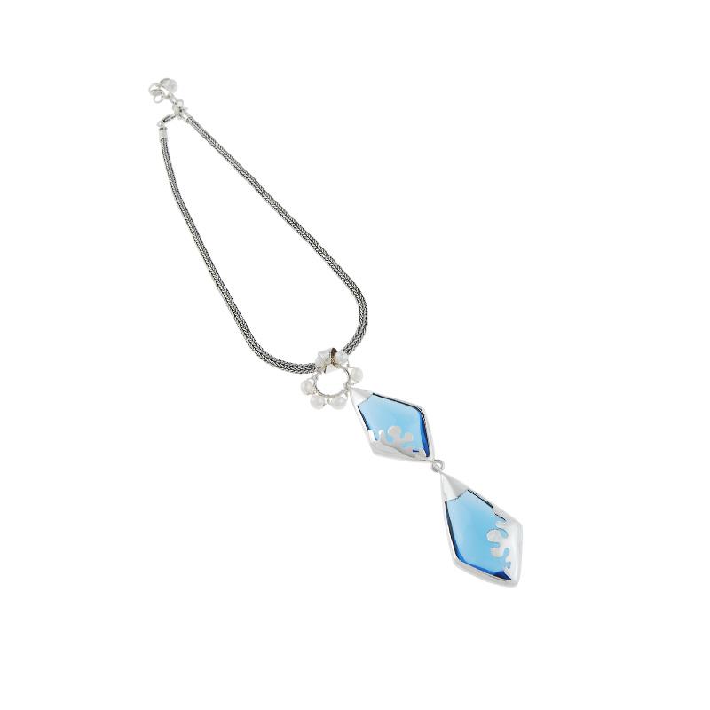 Blue Ornament — Handcrafted 925 Sterling Silver Jewelry — Artistica Jewelry Surabaya