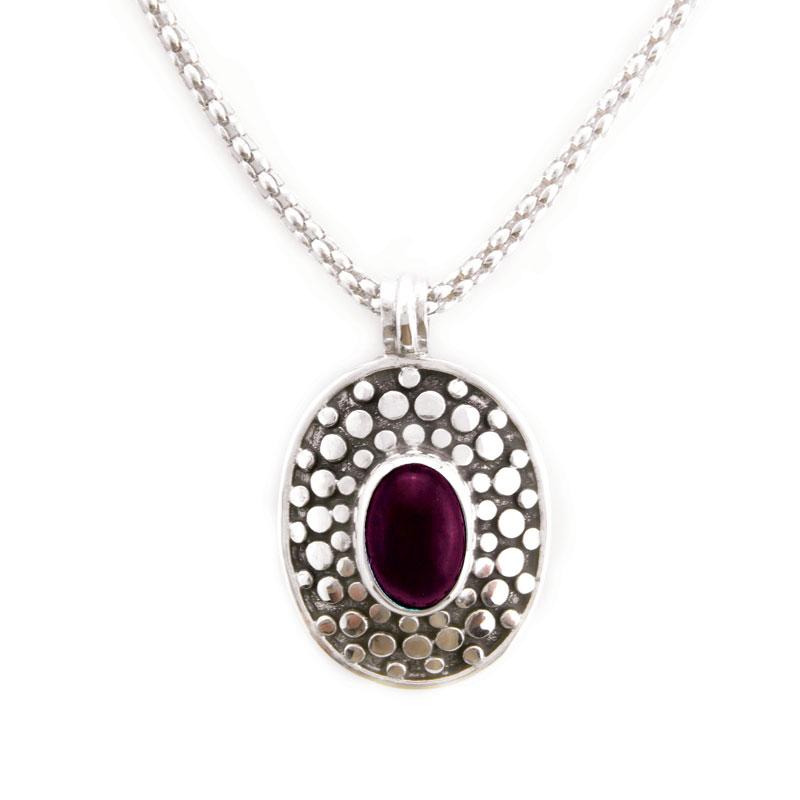 Ethnical Purple 2000-0787 — Handcrafted 925 Sterling Silver Jewelry by Artistica