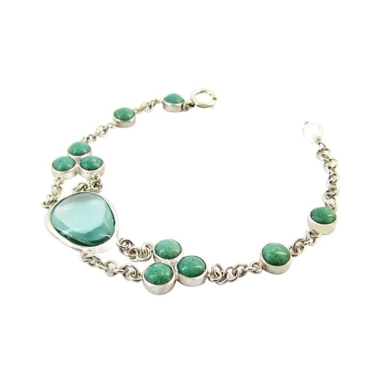 Green moss 3000-0707 — Handcrafted 925 Sterling Silver Jewelry by Artistica